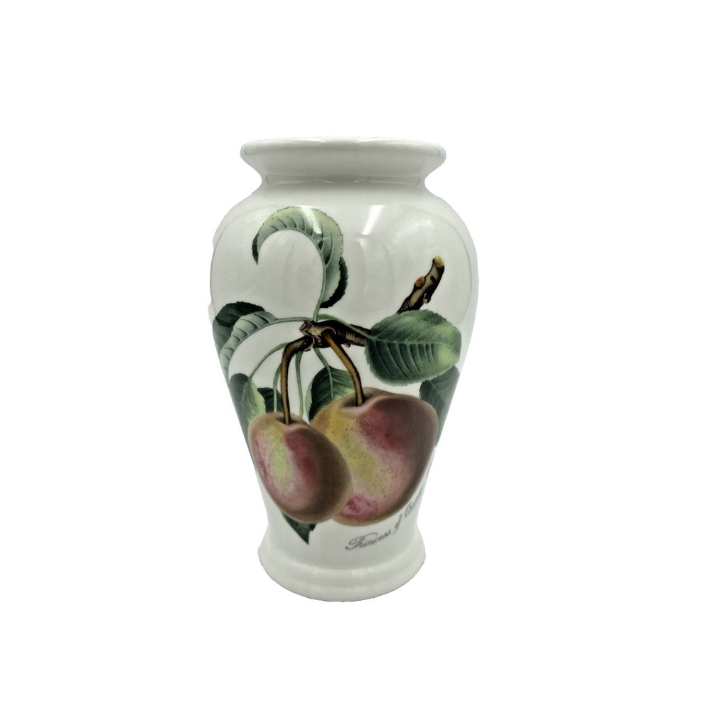 Pomona Portmeirion Small‎ Canton Vase Princess of Orange Pear 5.5"